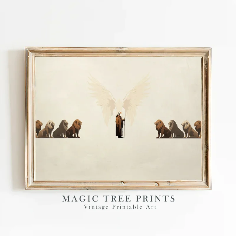 Daniel In The Lions' Den - Beautiful Christian Art Prints