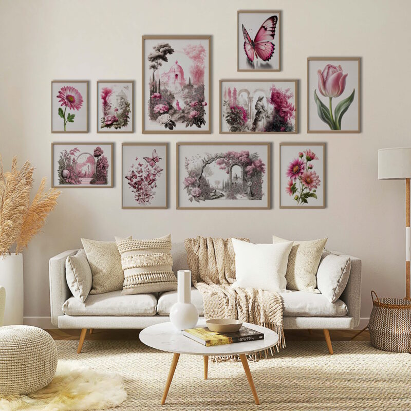 Pink Eclectic Gallery - Magic Tree Prints