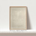 Psalm 23 - printable Christian wall art, instant digital download, view 3