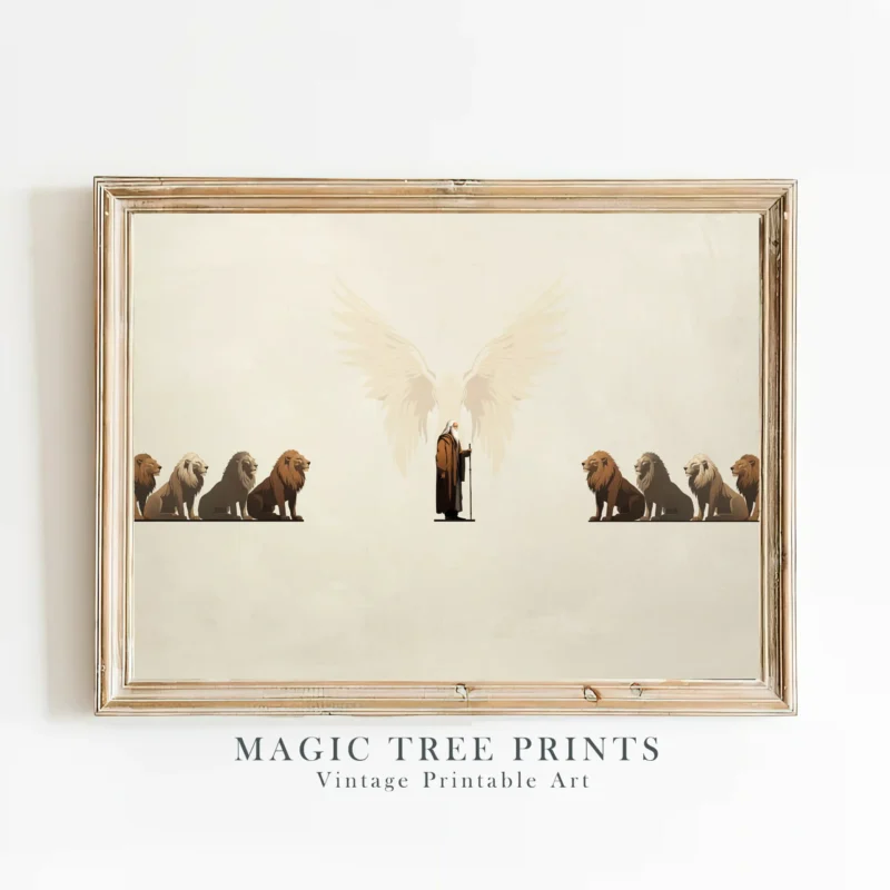 Daniel In The Lions' Den - Magic Tree Prints