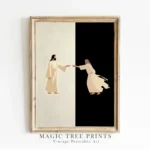 Jesus Raises Lazarus From the Dead — printable Christian wall art