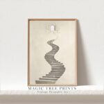 Woman Enters Gates of Heaven - printable Christian wall art, instant digital download, view 3