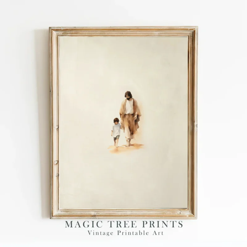 Jesus With Boy - Magic Tree Prints