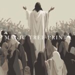 Jesus Feeds the 5000 (Close) - printable Christian wall art, instant digital download