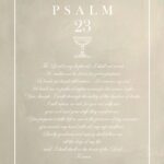 Psalm 23 - printable Christian wall art, instant digital download