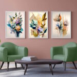 Flower Gallery Wall Set of 9 - Image 2