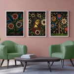 Madhubani Gallery Wall Set of 9 - Image 2