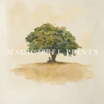 Nathanael and the Fig Tree - printable Christian wall art, instant digital download