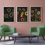 Madhubani Flower Woman - Image 3