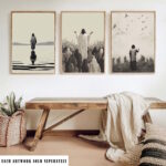 Jesus Feeds the 5000 (Close) - printable Christian wall art, instant digital download, view 2