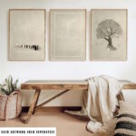 Psalm 23 - printable Christian wall art, instant digital download, view 2