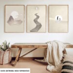 Woman Enters Gates of Heaven - printable Christian wall art, instant digital download, view 2
