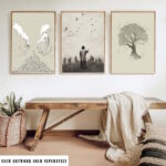 Jesus – Look at the Birds - printable Christian wall art, instant digital download, view 2