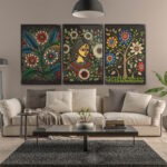 Madhubani Flower Woman - Image 4