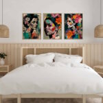 Woman with Flowers Abstract - Image 4