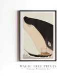 Jonah and the Whale - printable Christian wall art, instant digital download, view 4