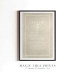 Psalm 23 - printable Christian wall art, instant digital download, view 4
