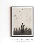 Jesus – Look at the Birds - printable Christian wall art, instant digital download, view 4