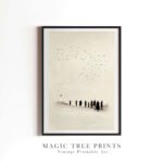 Jesus – Look at the Birds Far - printable Christian wall art, instant digital download, view 4