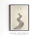 Woman Enters Gates of Heaven - printable Christian wall art, instant digital download, view 4