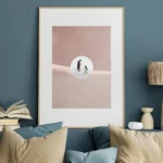 Jesus Healing Woman (Pink Version) - printable Christian wall art, instant digital download, view 4