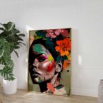 Woman with Flowers Abstract - Image 7