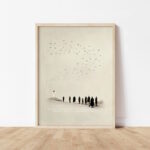 Jesus – Look at the Birds Far - printable Christian wall art, instant digital download, view 6