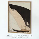 Jonah and the Whale - printable Christian wall art, instant digital download, view 6