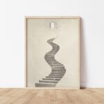 Woman Enters Gates of Heaven - printable Christian wall art, instant digital download, view 6