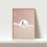Jesus Healing Woman (Pink Version) - printable Christian wall art, instant digital download, view 6