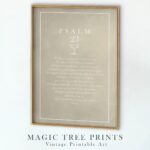 Psalm 23 - printable Christian wall art, instant digital download, view 7