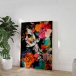 Woman with Flowers Abstract - Image 8