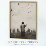 Jesus – Look at the Birds - printable Christian wall art, instant digital download, view 7