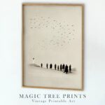 Jesus – Look at the Birds Far - printable Christian wall art, instant digital download, view 7