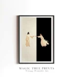 Jesus Raises Lazarus From the Dead - printable Christian wall art, instant digital download, view 7