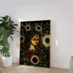 Madhubani Flower Woman - Image 7