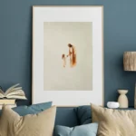 Jesus with Girl - printable Christian wall art, instant digital download, view 5
