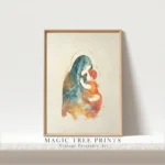 Virgin Mary and Baby Jesus - printable Christian wall art, instant digital download, view 6