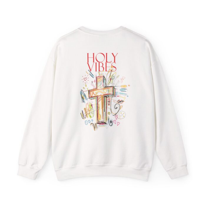 Holy Vibes Christian Crewneck - Image 4