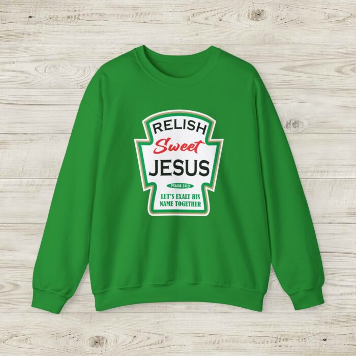 Relish Jesus Christian Sweatshirt - Image 1