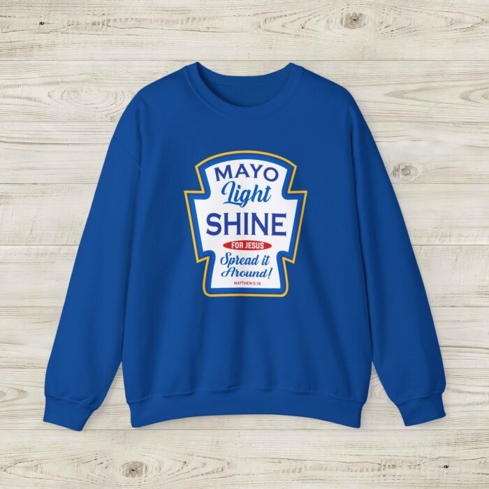 Mayo Light Shine Christian Sweatshirt - Image 1
