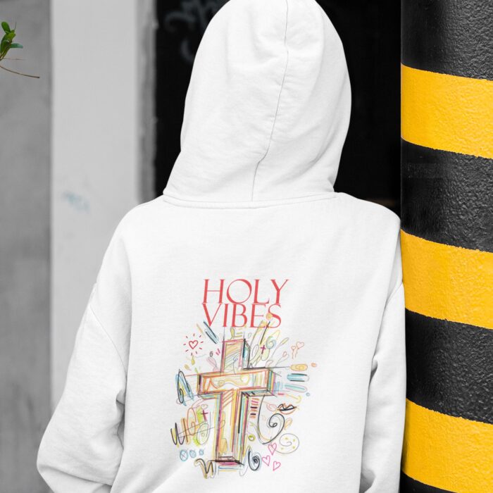 Holy Vibes Christian Hoodie - Image 3