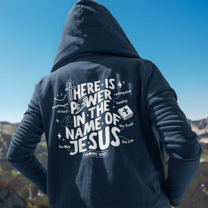 Power in the Name of Jesus Christian Hoodie - Image 4