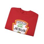 Catch Up with Jesus Christian Sweatshirt - Image 2