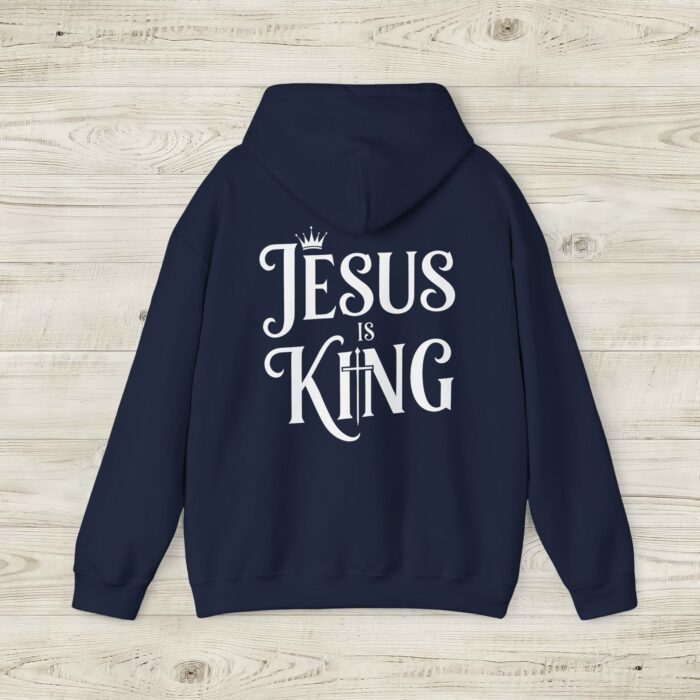 Jesus is King Christian Hoodie - Image 4