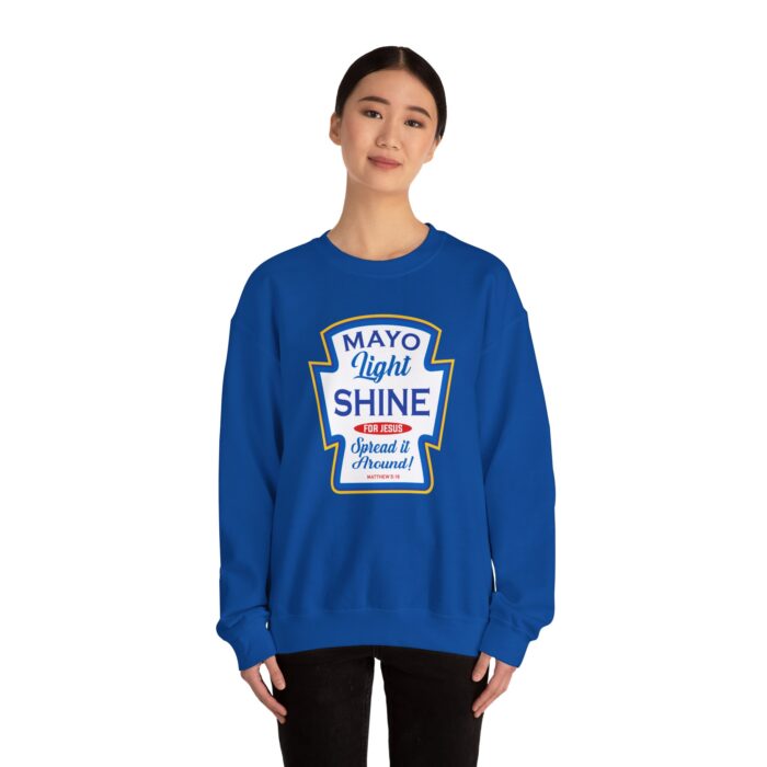 Mayo Light Shine Christian Sweatshirt - Image 4