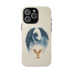 Archangel Michael Battles the Dragon Christian Phone Case - Image 2