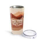 My Help Comes from the Lord Christian Tumbler 20oz - Image 3