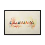 The Last Supper Framed Christian Canvas Print - Image 5