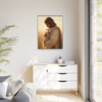 Jesus Carrying the Lost Lamb Framed Christian Canvas Print - Image 7
